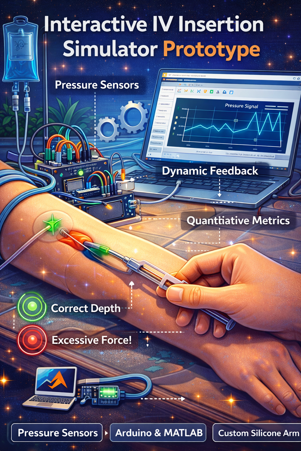 Interactive IV insertion simulator prototype