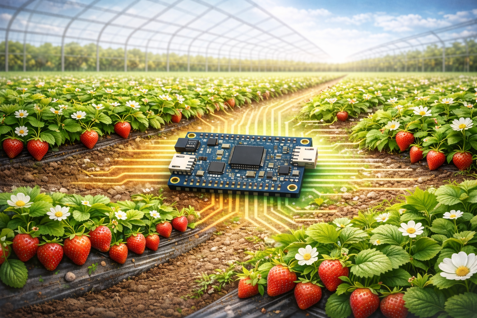 ePOWER lysimeter strawberry research platform