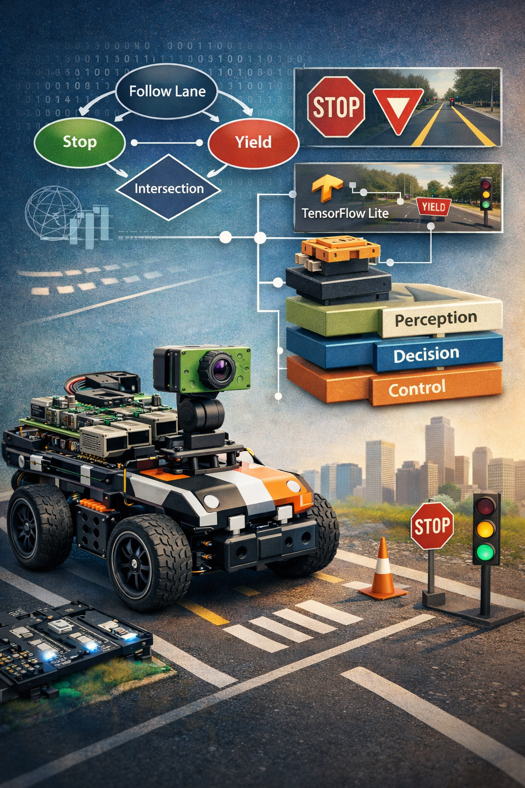 Autonomous PiCar-X taxi robot